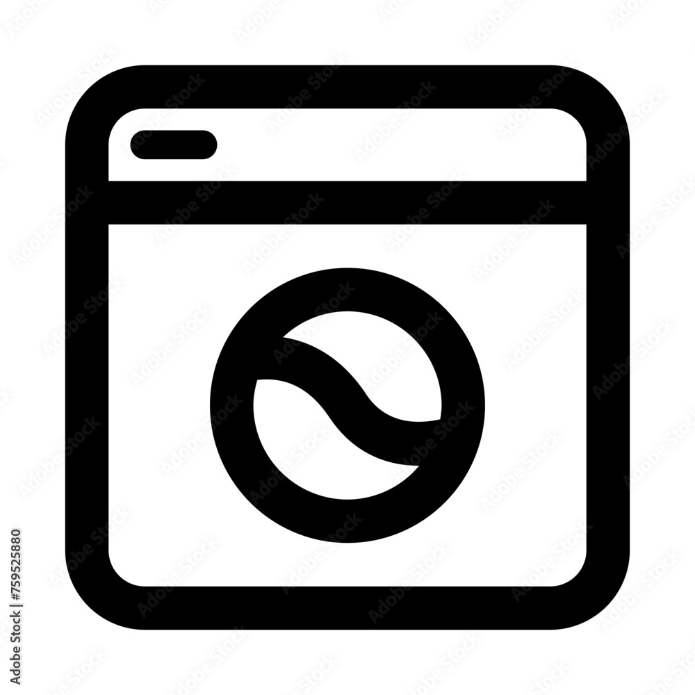 Washing machine icon in outline style. Simple laundry vector illustration — pixel-perfect icon. Washing machine icon in outline style. Simple laundry vector illustration — pixel-perfect icon.