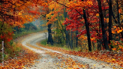 Beautiful scenery in the fall