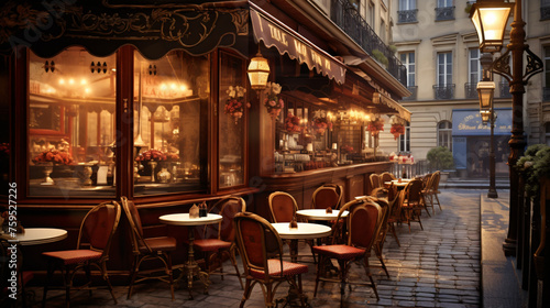 Vintage Parisian Cafe ..