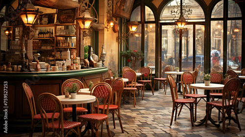 Vintage Parisian Cafe ..