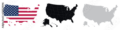 USA map set.