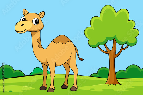 camel background is tree