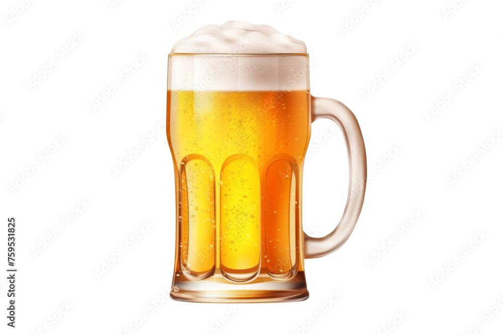 Beer in glass isolated on transparent background. Beer in glass isolated on transparent background.