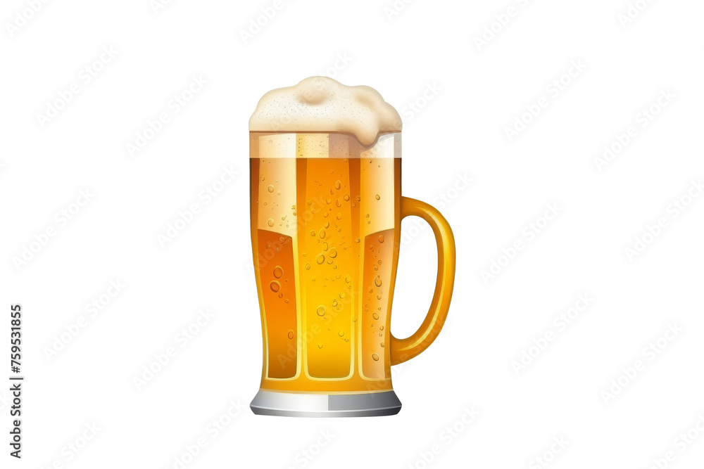 Beer in glass isolated on transparent background. Beer in glass isolated on transparent background.