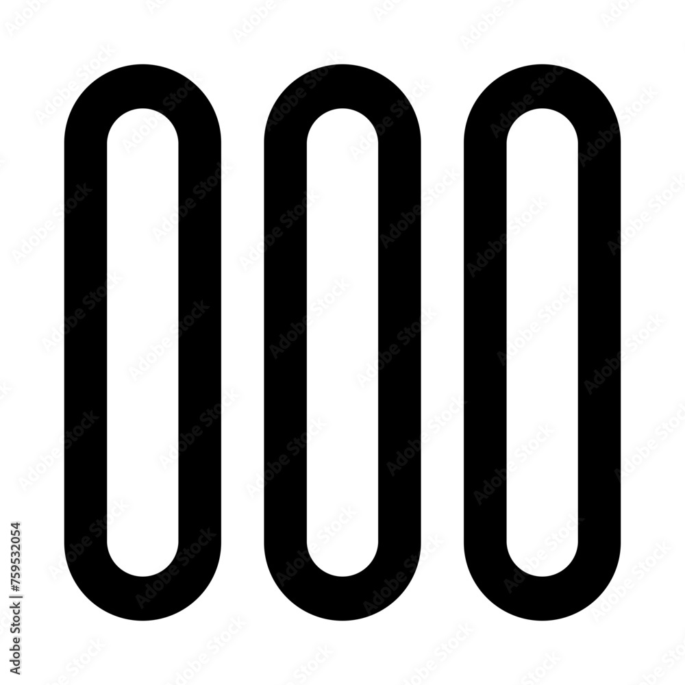 Hamburger menu icon in outline style. Simple bars vector — pixel-perfect icon. Hamburger menu icon in outline style. Simple bars vector — pixel-perfect icon.