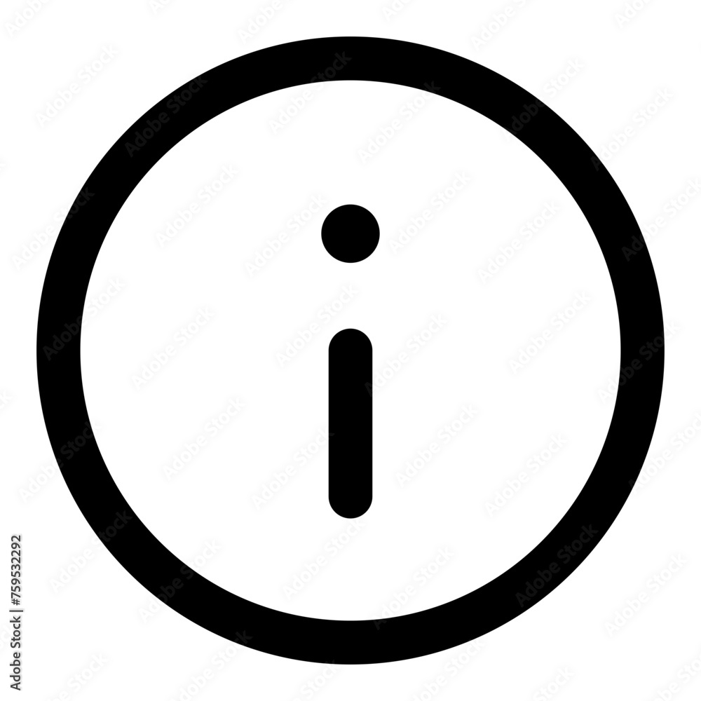 Information icon in outline style. Simple I symbol vector illustration — pixel-perfect icon. Information icon in outline style. Simple I symbol vector illustration — pixel-perfect icon.
