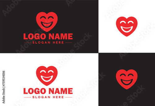 Heart logo valentines day vector art icon graphics for health icon heart logo template