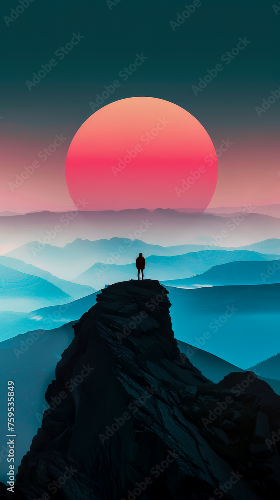 tranquil silhouettes on your mobile wallpaper, where harmonic horizons merge with minimalist design to create a serene musical ambiance, mobile phone wallpaper tranquil silhouettes on your mobile wallpaper, where harmonic horizons merge with minimalist design to create a serene musical ambiance, mobile phone wallpaper