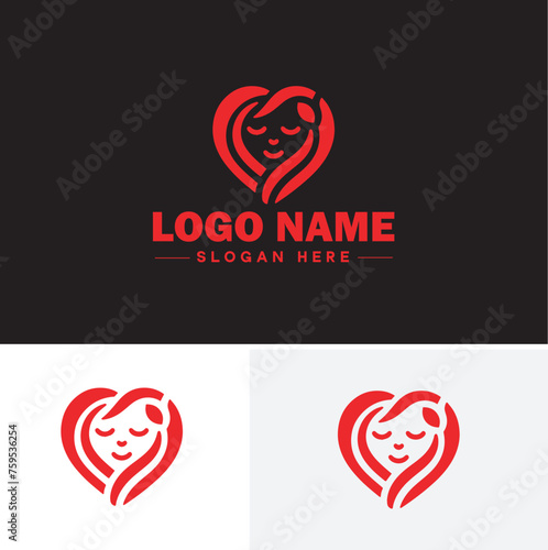 Heart logo valentines day vector art icon graphics for health icon heart logo template