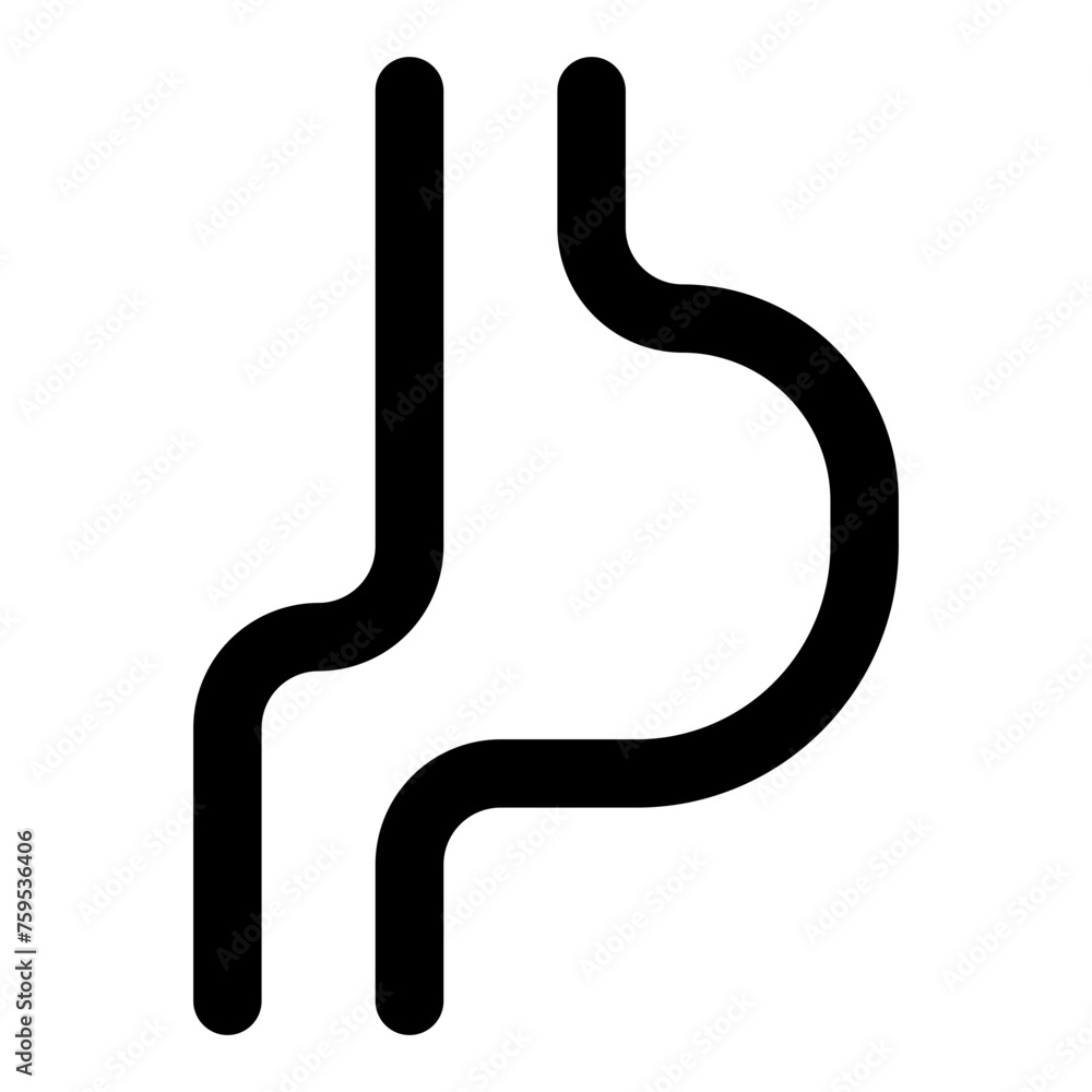 Stomach icon in outline style. Simple womb vector illustration — pixel-perfect icon. Stomach icon in outline style. Simple womb vector illustration — pixel-perfect icon.
