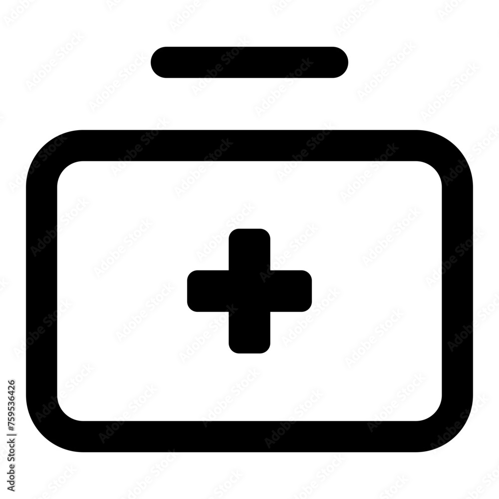 Suitcase medical icon in outline style. Simple doctor bag vector illustration — pixel-perfect icon. Suitcase medical icon in outline style. Simple doctor bag vector illustration — pixel-perfect icon.