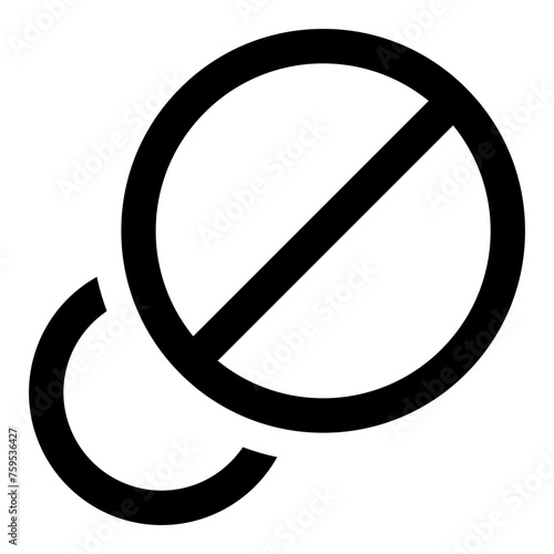 Drugs icon in outline style. Simple tablets vector illustration — pixel-perfect icon.