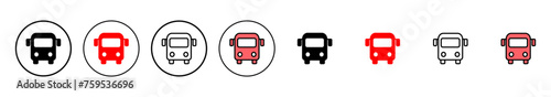 Bus icon vector illustration. bus sign and symbol. transport symbol