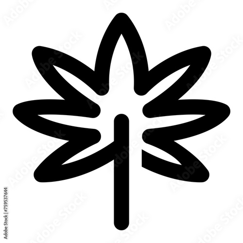 Cannabis line icon vector