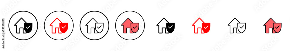 home insurance icon vector illustration. home protection sign and symbol home insurance icon vector illustration. home protection sign and symbol