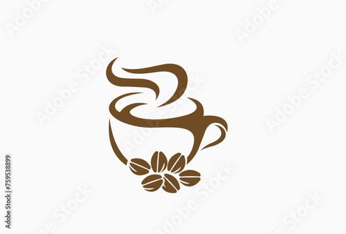 Coffee Cup Logo. Graphic Vector Logotype Element