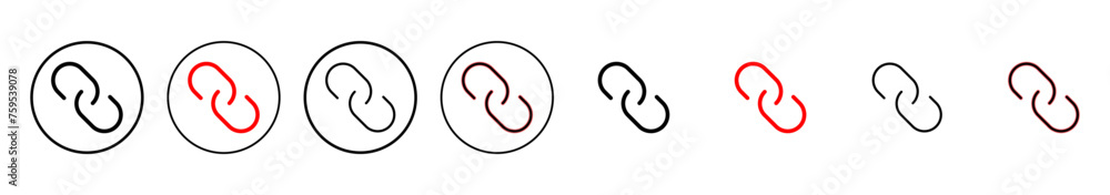 Link icon vector illustration. Hyperlink chain sign and symbol Link icon vector illustration. Hyperlink chain sign and symbol