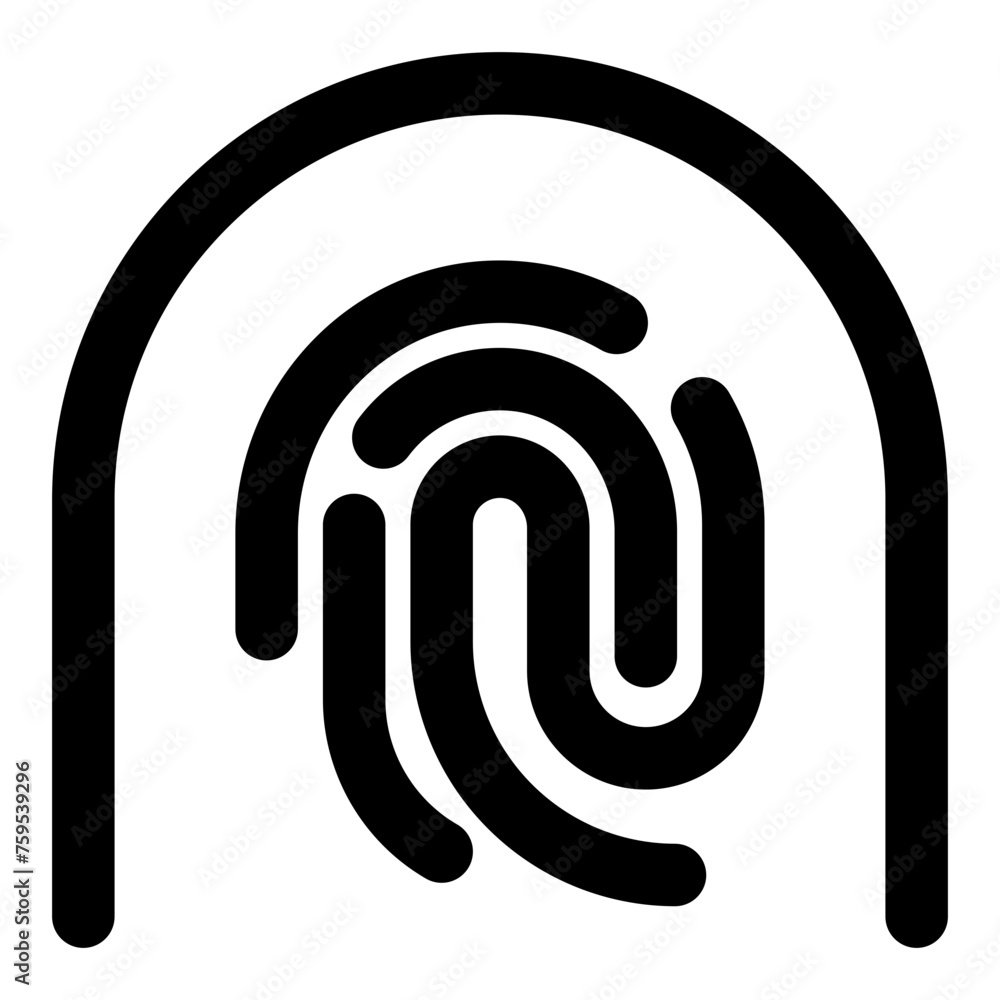 Fingerprint pattern icon in outline style. Simple biometric finger vector illustration — pixel-perfect icon. Fingerprint pattern icon in outline style. Simple biometric finger vector illustration — pixel-perfect icon.