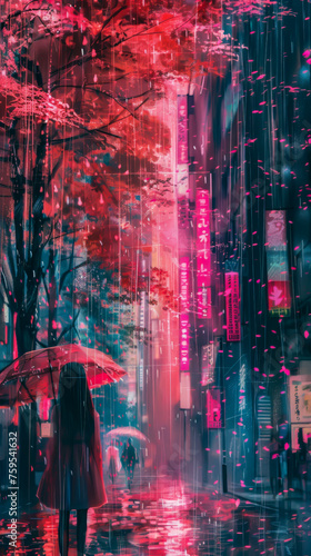 A rain that brings dreams instead of water. mobile phone wallpaper