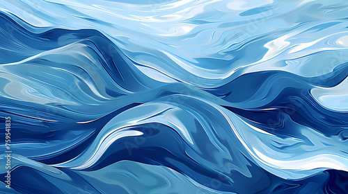 Blue background texture, wavy sea color pattern , icy windy and curvy illustration winter art © l1gend
