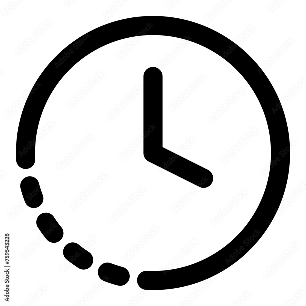 Icon of clock dash Icon of clock dash