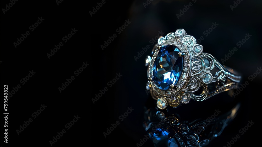 Shiny Crystal Stone A Luxurious Fashion Jewelry Ring with Precious Gem Shiny Crystal Stone A Luxurious Fashion Jewelry Ring with Precious Gem