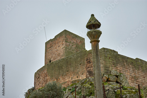 Pelourinho and castle ruins, Marialva, Portugal photo