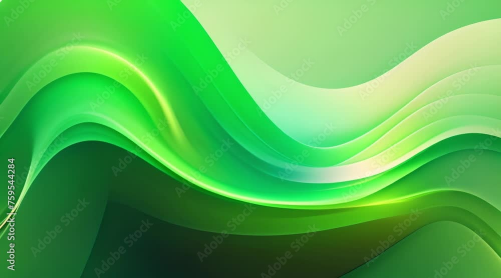 green abstract background with moving waves green abstract background with moving waves