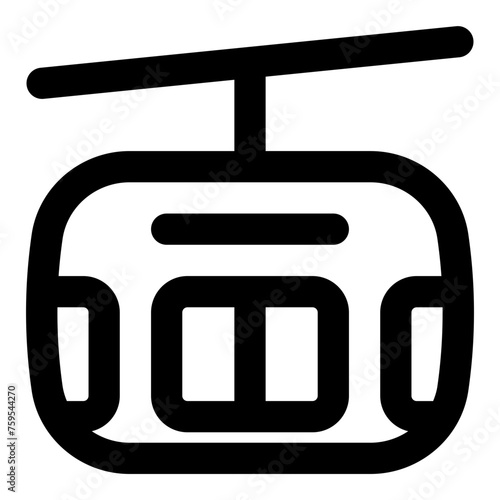 Gondola vector line icon