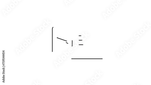 Black line Online learning icon on laptop with white background. Online Learning, Icon, Laptop, White Background, E-Learning, Distance Learning, Virtual Learning, Education, Digital Education.