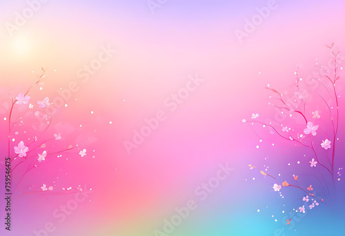 Spring Gradient Background, Gradient, Background, Spring, Seasonal, Fresh, Nature, Vibrant, Colorful, Blossom, Growth, Renewal, Floral, Soft, Pastel, AI Generated