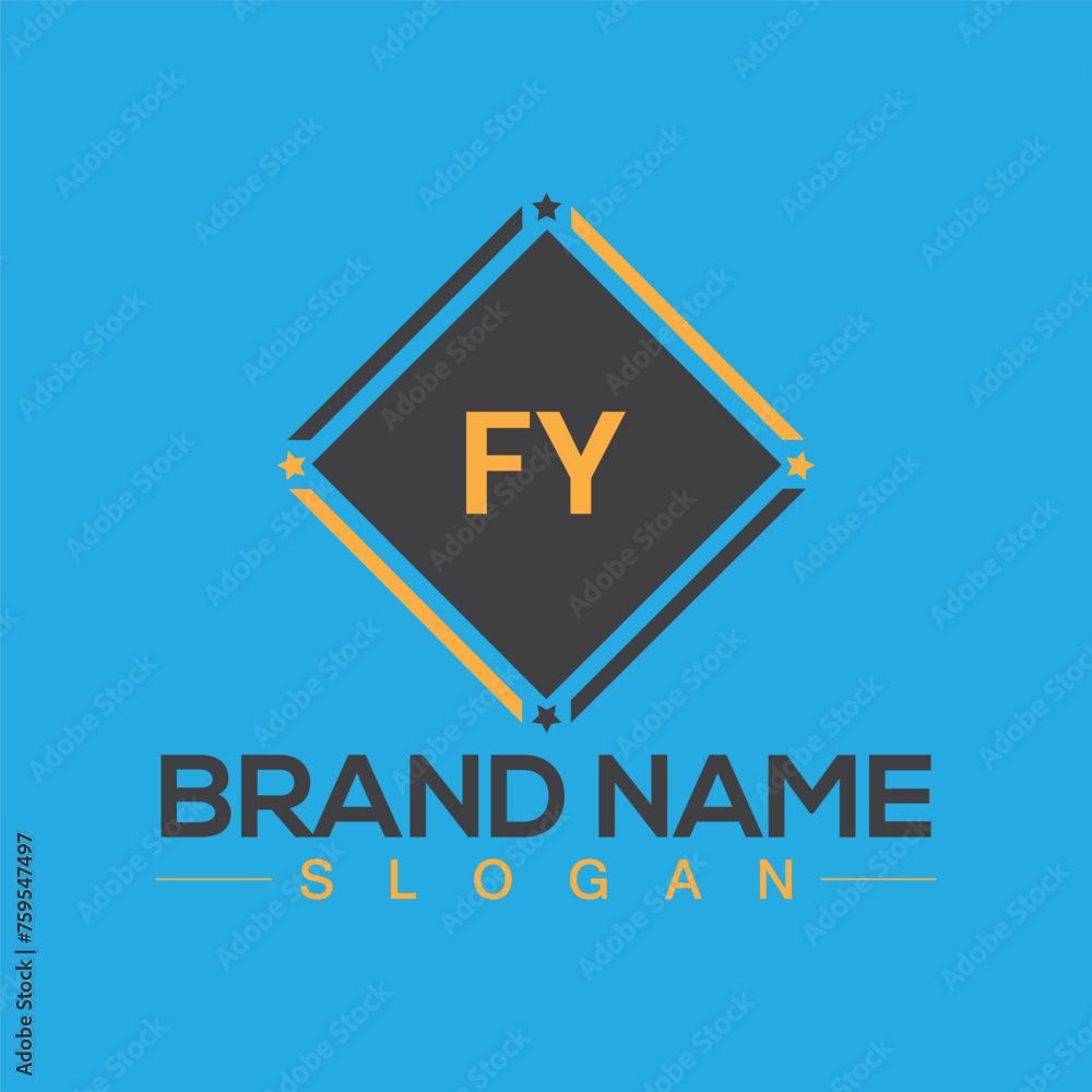 Letter FY unique logo design for brand awareness Letter FY unique logo design for brand awareness