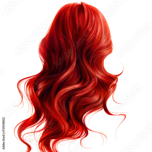 Stylish hair takes center stage against a white background, radiating beauty and vibrancy.