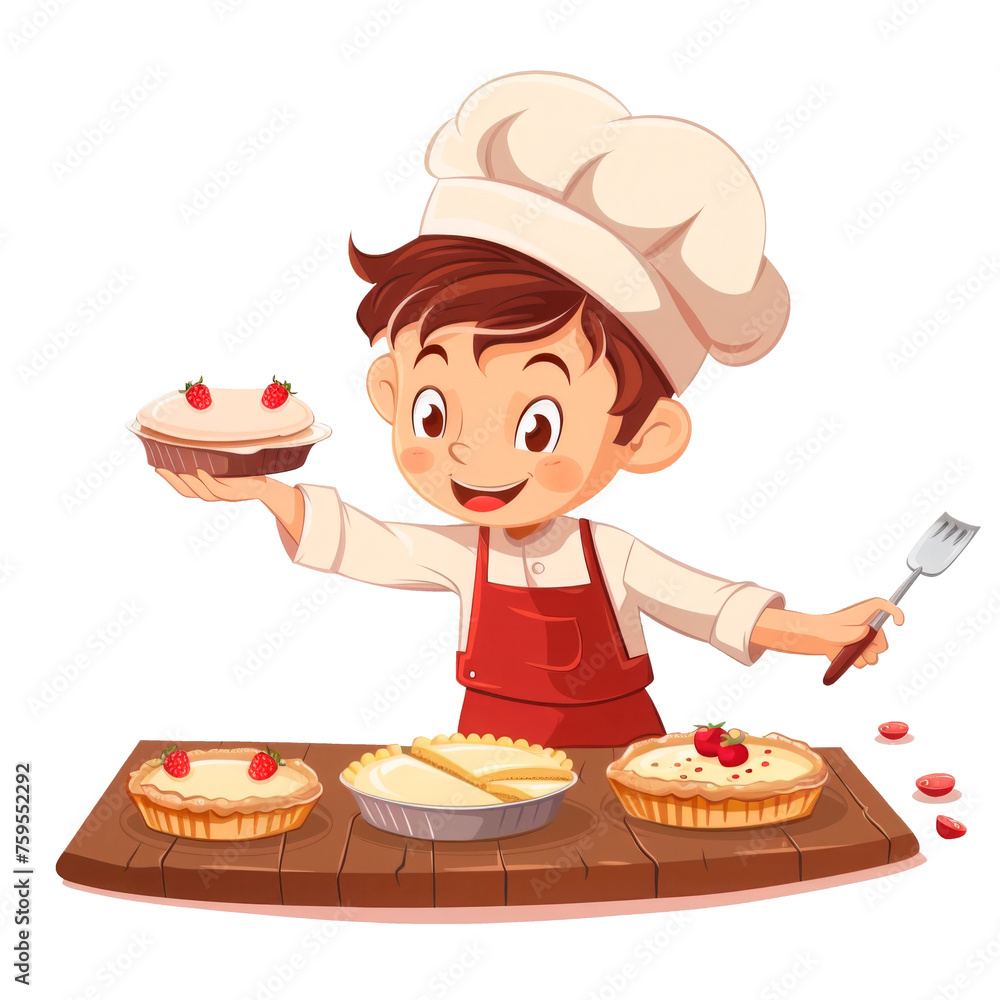 Young smiling chef isolated on transparent background. Cut out, close-up Young smiling chef isolated on transparent background. Cut out, close-up
