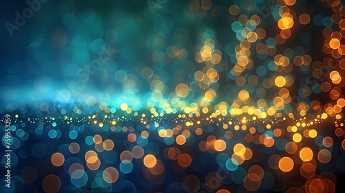 The abstract of a stock market investment trading chart background is a visual representation of the ever-changing global economy blue green colour with bokeh