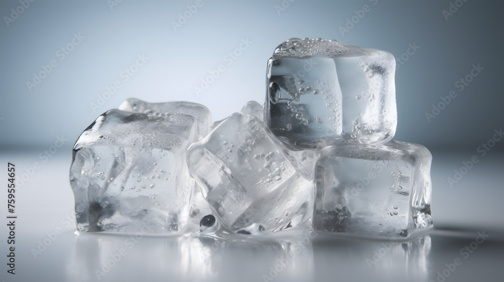 ice on white background ice on white background