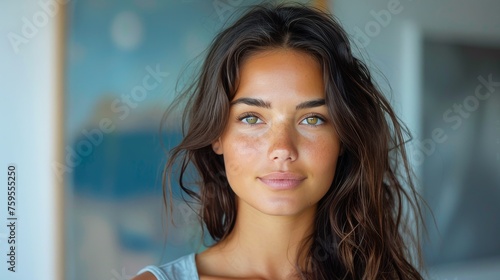 Close Up Portrait of Person With Long Hair