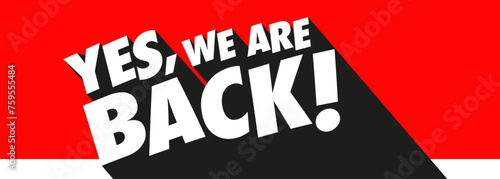 Yes, we're back!