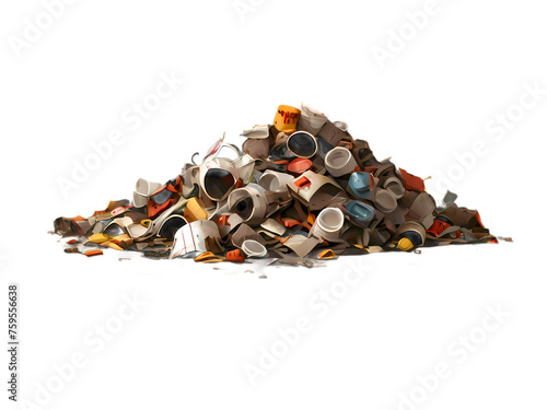 Trash can, garbage pile, garbage, recyclable waste, type 9