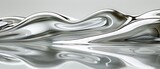 a close up of a white and silver object with a reflection on the surface of the surface of the water.