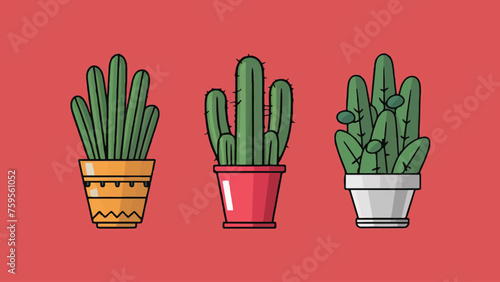 Vector Plant Icons: Flat Design Illustrations for Various Plants, Trees, and Botanical Elements © Hogr
