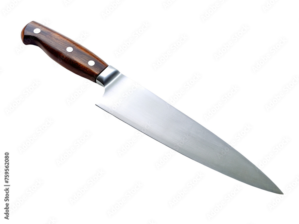 Kitchen knife isolated on transparent background. Kitchen knife isolated on transparent background.