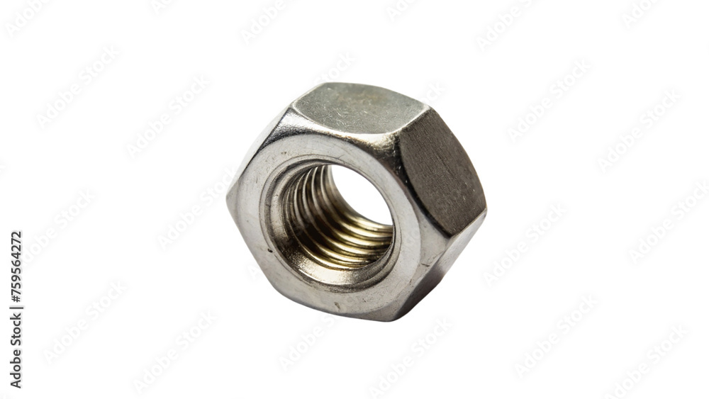 Metal nut isolated on transparent background. Metal nut isolated on transparent background.