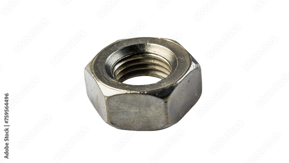 Metal nut isolated on transparent background. Metal nut isolated on transparent background.