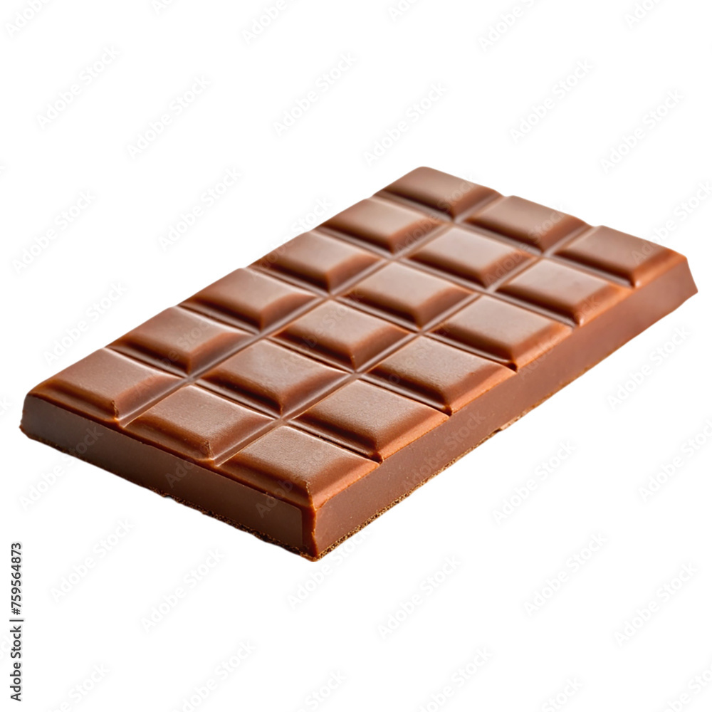 Chocolate bar isolated on a transparent background. Chocolate bar isolated on a transparent background.
