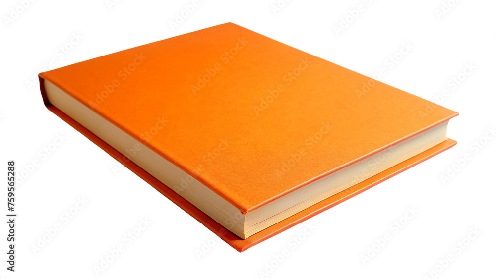 Orange book isolated on transparent background. Orange book isolated on transparent background.