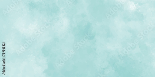 Abstract blue watercolor painted sky background by teal color blue, Abstract blue color clouds background, Vibrant clear blue sky with puffy and blurry natural clear clouds.