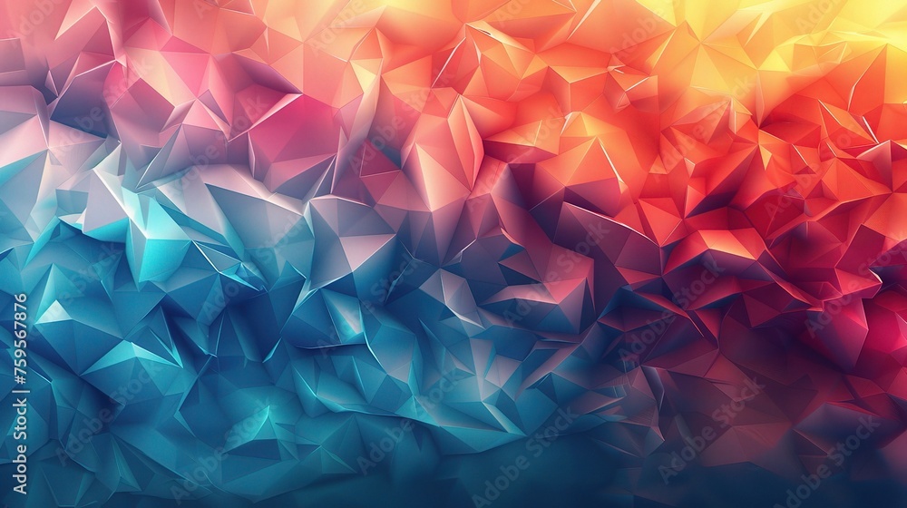 Abstract Lowpoly vector background. Template for style design