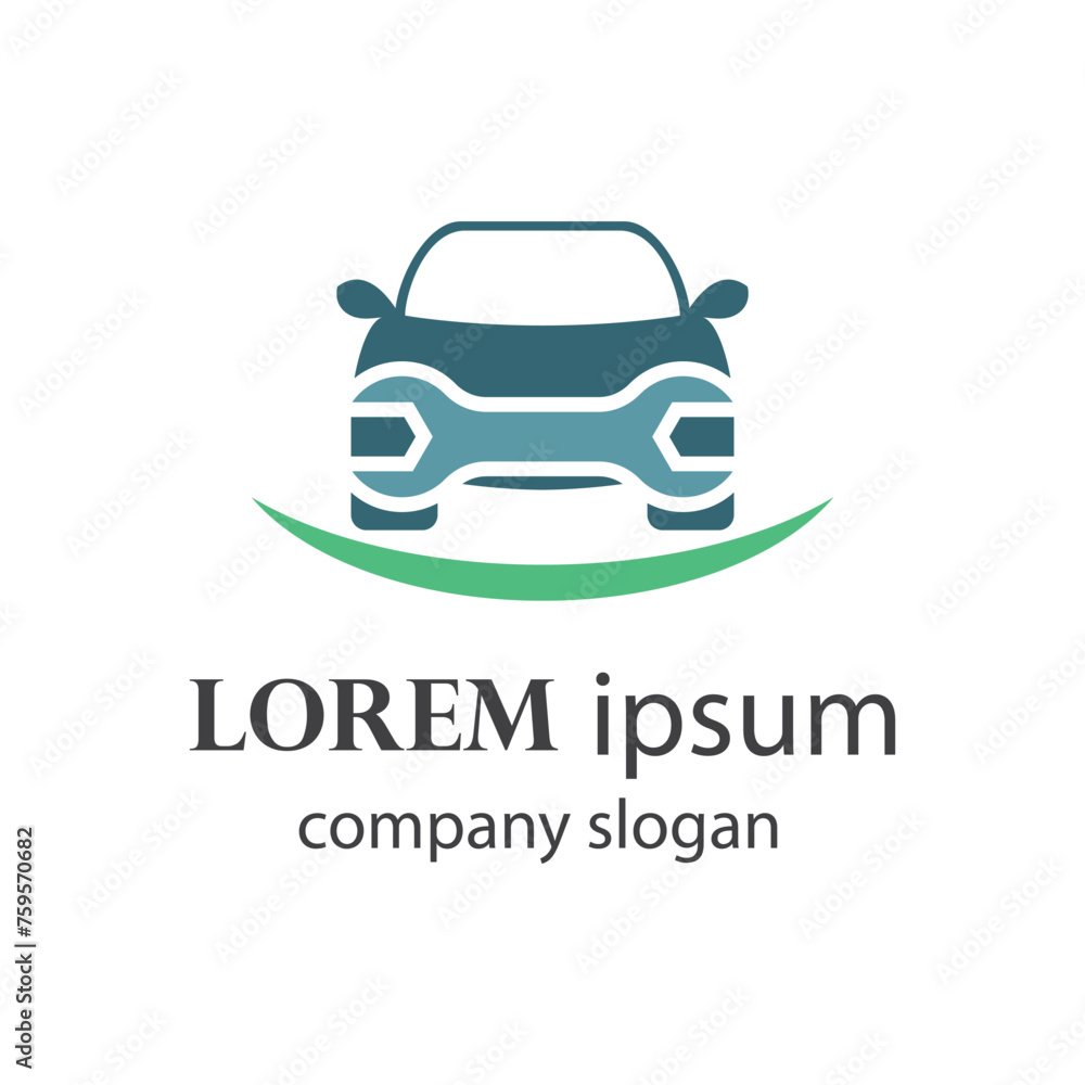 illustration of a car repair shop logo illustration of a car repair shop logo
