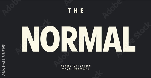 Contemporary sans serif alphabet, bold legible letters, high impactful font for trendy text logo, monogram, headline. Versatile typography with high readability and modern style. Vector typeset
